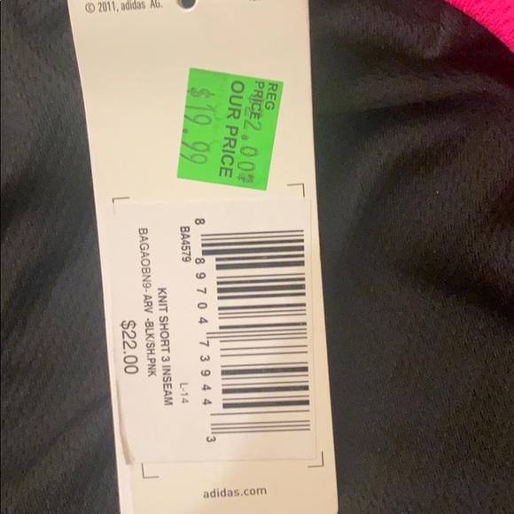 adidas girls shorts - Picture 2 of 2